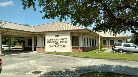 Louisiana state licensing board for contractors - Louisiana State Licensing Board for Contractors. 2525 Quail Drive. Baton Rouge, Louisiana 70808. (225) 765-2301 ext. 221. Louisiana State Plumbing Board. 11304 …